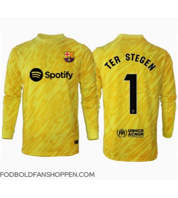 Barcelona Ter Stegen #1 Målmand Hjemmebanetrøje 2024-25 Langærmet
